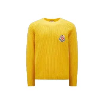 Ice Cream X Moncler X BBC ICECREAM Co-branded Series Sweaters Unisex Yellow