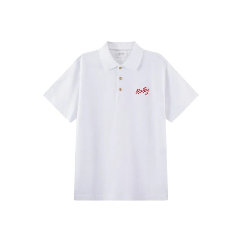 BALLY SS24 Polo Shirt Men's White-0