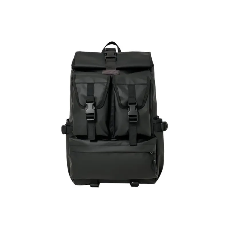 Old Man's Head Fabric Backpack Men's Black-0
