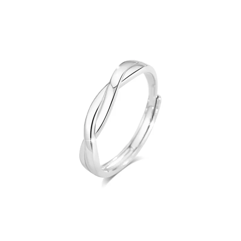 BLANK IN BLANK Sterling Silver Rings Unisex-5