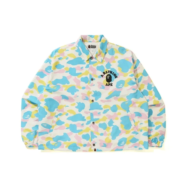 Bape New Multi Camo Relaxed Coach Jacket-2