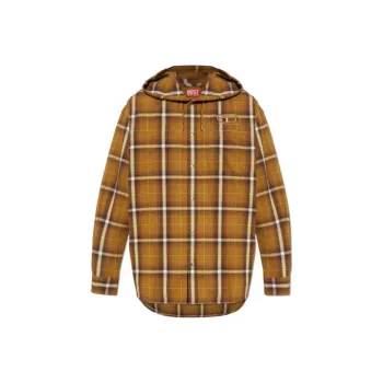 DIESEL S-Dewny-Hood-A Checked Shirt