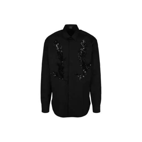 VERSACE Polo Shirts Men Blue Black