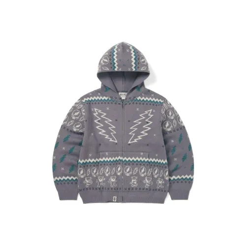 Thisisneverthat X Grateful Dead Iconography Knit Zip Hoodie