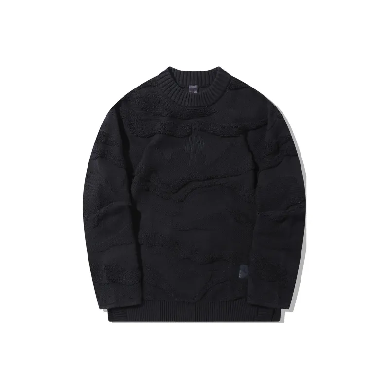 LiNing Li Ning X Jackie Chan Co branded Kung Fu Series Knitwear Men Charcoal Black-0