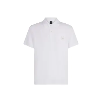 Moose Knuckles Logo Plaque Short Sleeve Polo Shirt