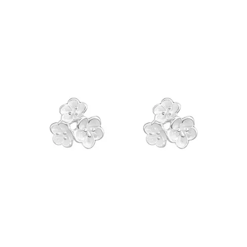 QUIET LOVE Sterling Silver Stud Earrings Women's