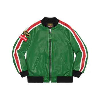 Supreme Vanson Leathers Perforated Bomber Jacket