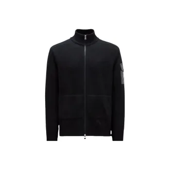 Moncler Logo patch Fine knit Jacket