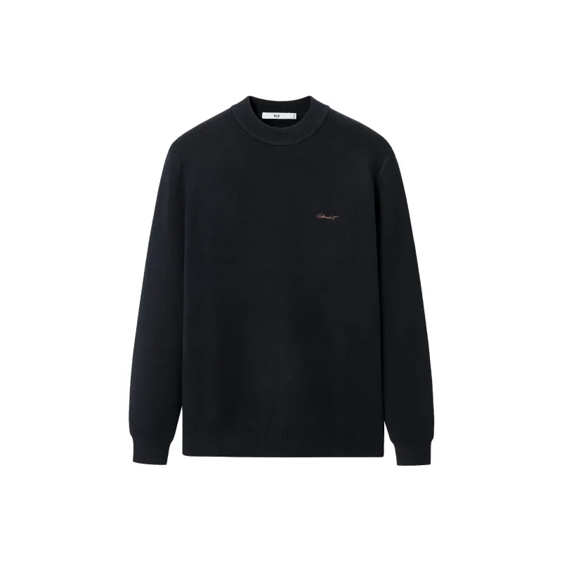 HLA Knitwear Men Navy Blue F1-0