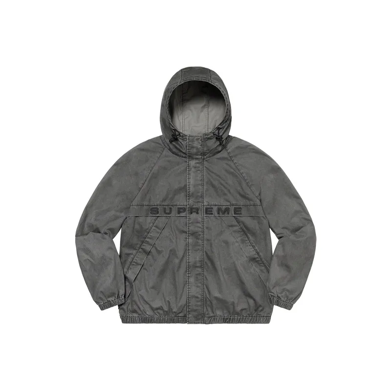 Supreme Overdyed Twill Hooded Jacket-0