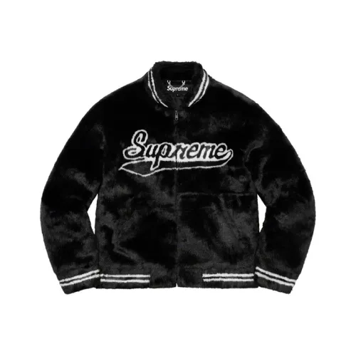 Supreme Faux Fur Varsity Jacket