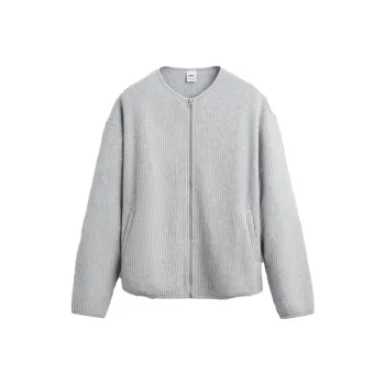 ZARA Knitwear Men Zebra Print Gray