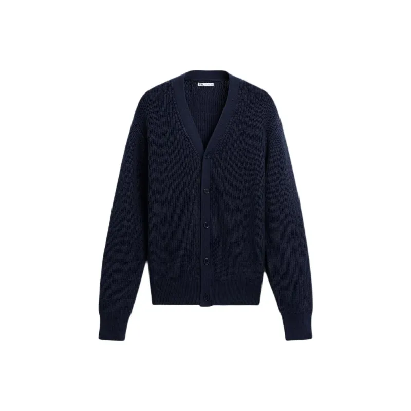 ZARA Sweaters Men Sea Blue-0
