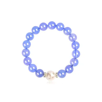 Moon Jewelry Natural Chalcedony Bracelets Unisex