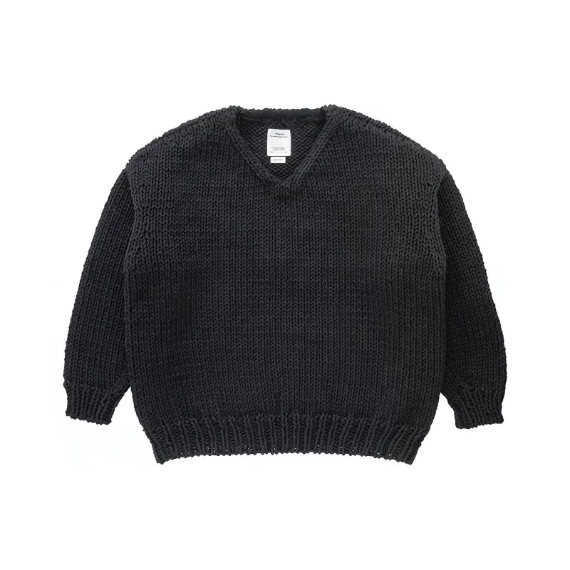 Visvim Amplus V Neck Knit Long Sleeve-4