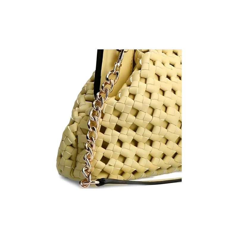 GUESS PU Polyurethane One Shoulder Crossbody Clutch Women's Yellow-3
