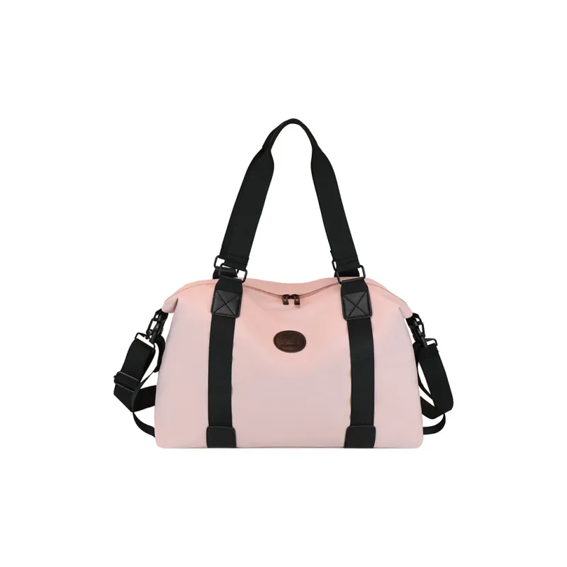 OUZIHUANG Nylon Travel Bag Unisex Khaki/Pink/Green/Black/Brown/Orange-5