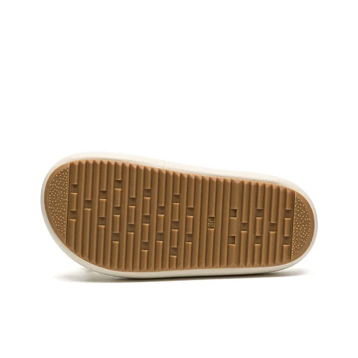 JOSINY PU Polyurethane Slide Slippers Women's Ecru-2