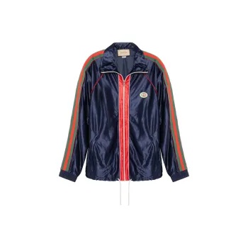 GUCCI Shiny Jersey Jacket With Web
