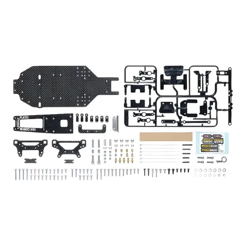 Tamiya Electric Remote Control Car TA02 Carbon Fiber Chassis Upgrade Set Model Accessories