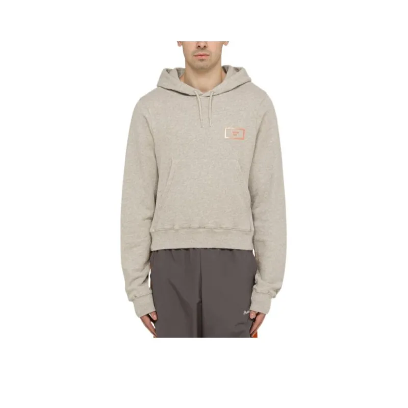 Martine Rose Logo appliqué Cotton Hoodie-0