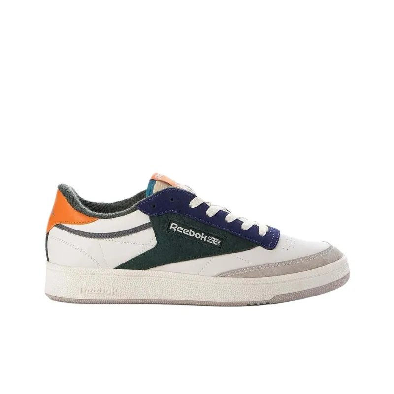Paul Smith x Reebok CLUB C 85 VINTAGE Anti-Slip Wear-Resistant Low-Top Skateboard Shoes Men's White Green Gray-1