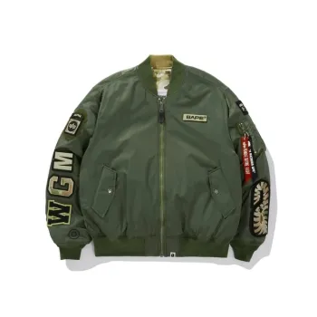 Alpha Industries X A BATHING APE Jackets Men Camouflage Army Olive