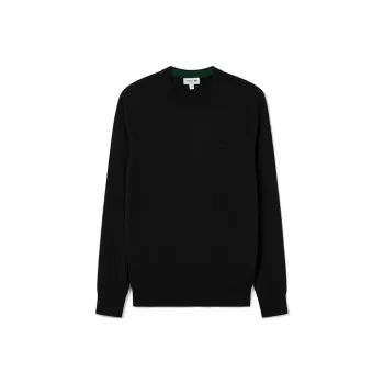 LACOSTE Logo Patch Crewneck Knitted Jumper