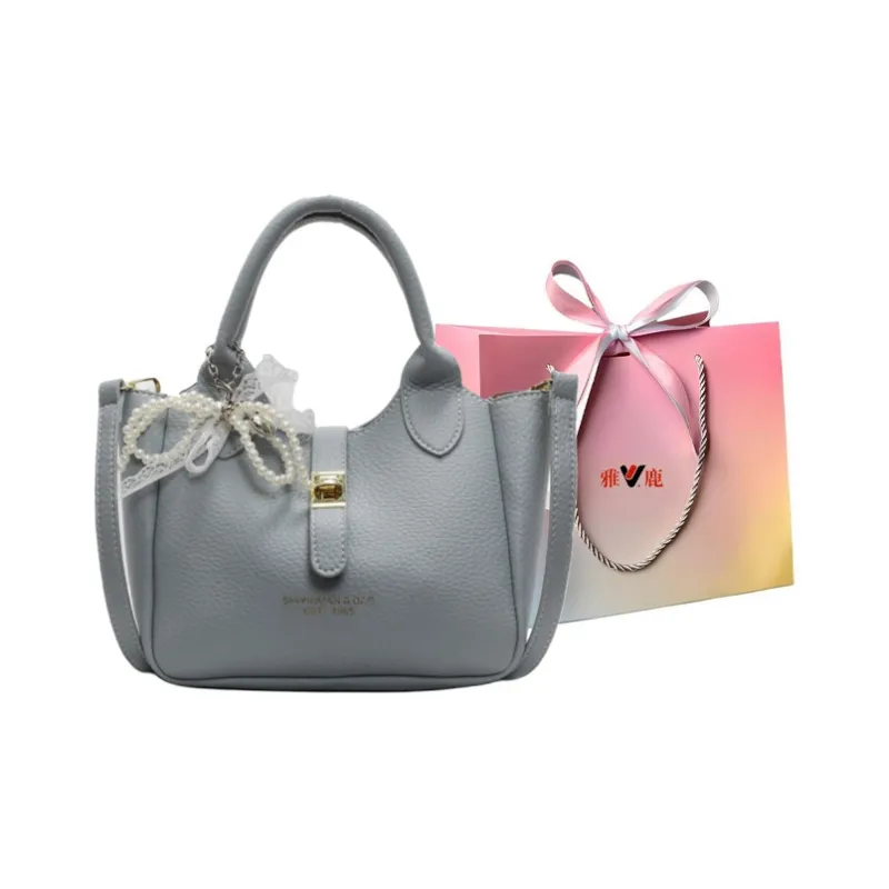 Yalu PU Shoulder Bag, Crossbody Bag, Handbag Women's Black/Ecru/Pink/Blue-21