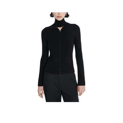 DION LEE PIERCED MERINO RIVET TOP Sweater Unisex BLACK/Black