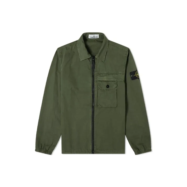 STONE ISLAND Jackets & Coats Men's Army Green-0