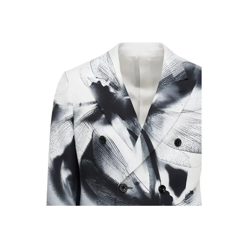 Alexander McQueen Dragonfly Shadow Double breasted Blazer-5
