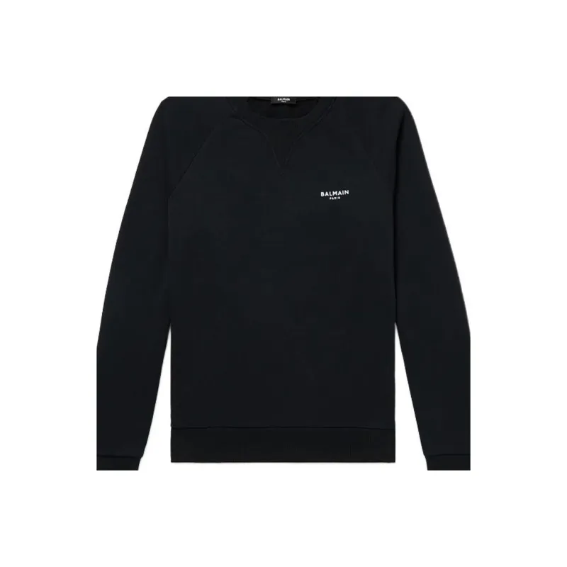 BALMAIN Flocked logo Sweatshirt-3