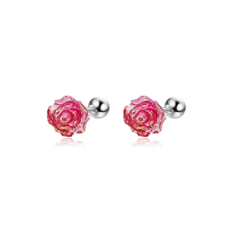 AEMC Titanium Steel Stud Earrings Unisex-12