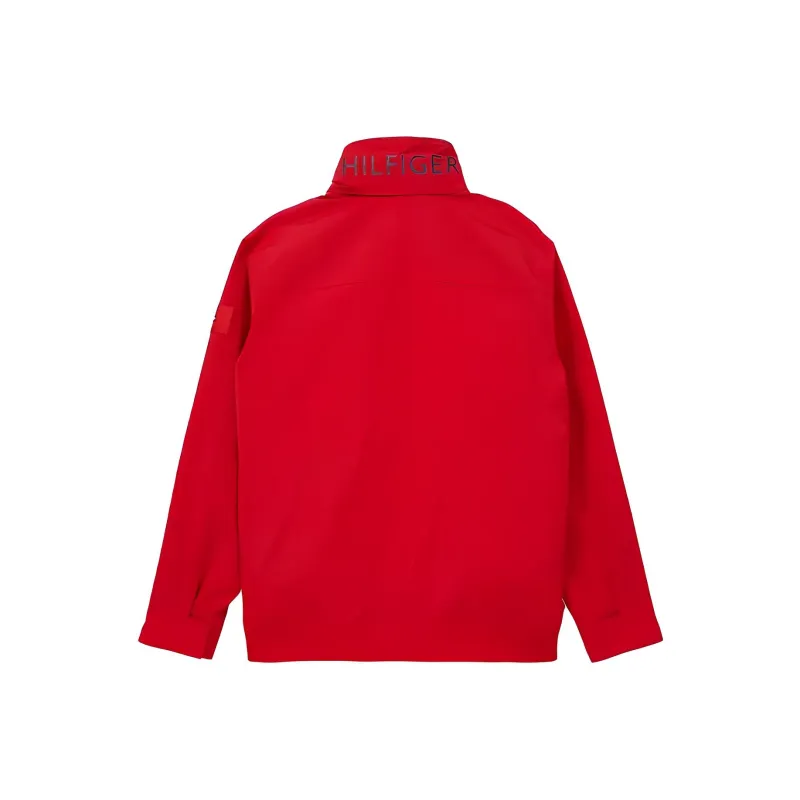 Tommy Hilfiger Regatta Windbreaker Jackets + Coats Primary Red Jackets Coats Men's Red-1