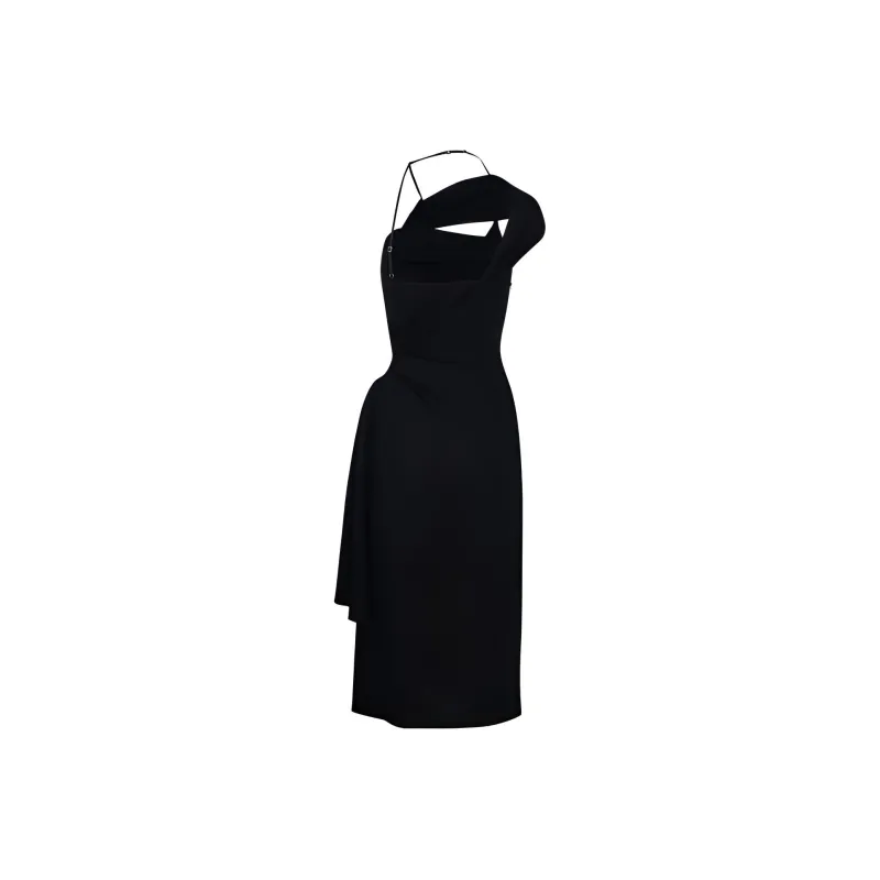 Jacquemus Draped Asymmetric Dress-1