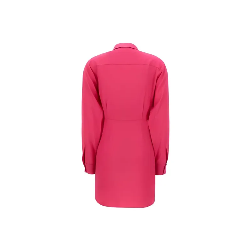 MOSCHINO Long-Sleeved Dresses Women's Rose Red-1