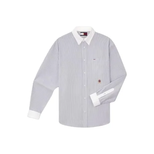 Tommy Hilfiger Shirt Men's Blue White Stripes