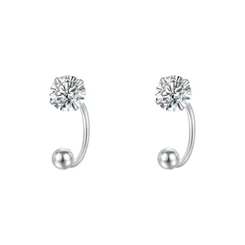 KiNGZiT S999 Fine Silver Stud Earrings Women's