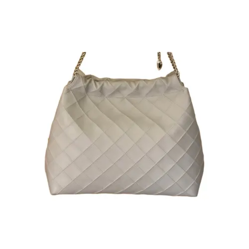 TORY Jacquard Fleming Sheepskin Shoulder Bag Women's Gray