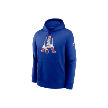 Nike New England Patriots Rewind Club Logo Men's Nike Nfl Pullover Hoodie