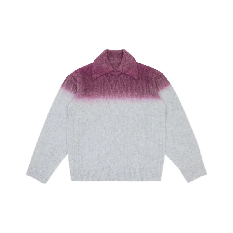 ADER ERROR Gradient effect Cable knit Jumper-0