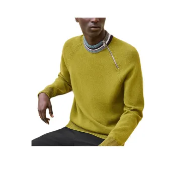 HERMES Cashmere Sweater Men's Clove Green