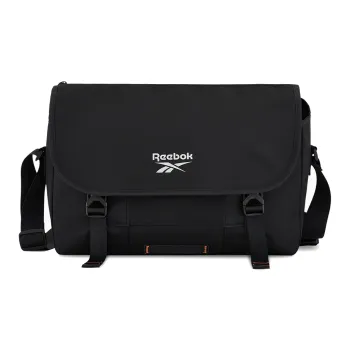 Reebok Fabric Shoulder Bag, Crossbody Bag, Messenger Bag Regular Unisex Black