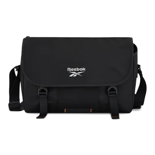 Reebok Fabric Shoulder Bag, Crossbody Bag, Messenger Bag Regular Unisex Black