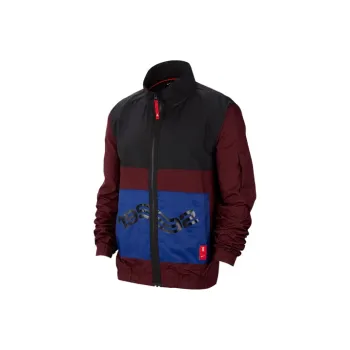 Nike Jackets Men Black Red Patchwork