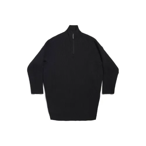 Balenciaga Half Zip High Neck Poncho