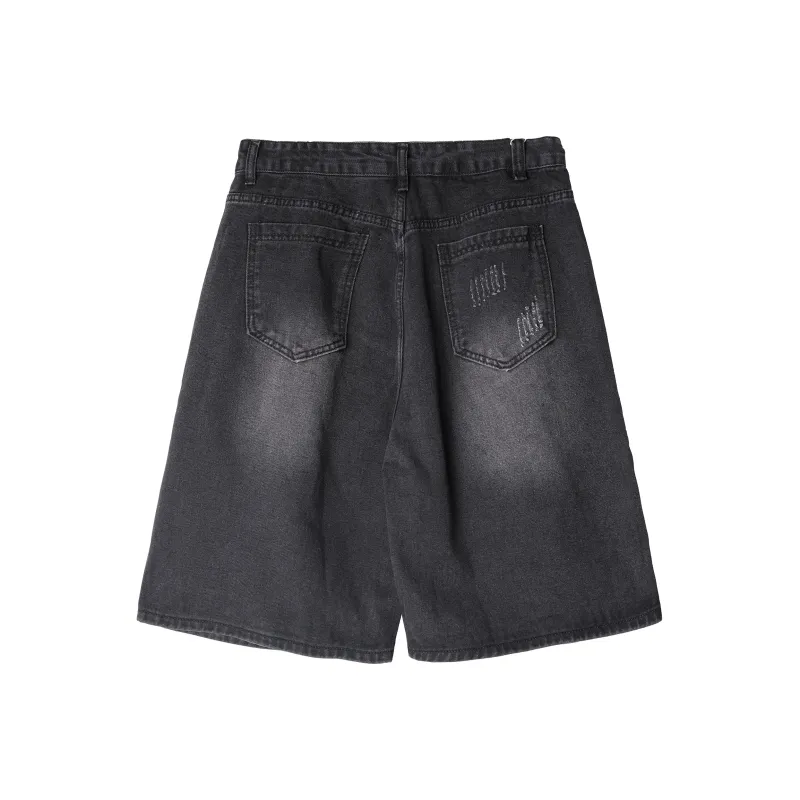 UF9193 Denim Shorts Men-1