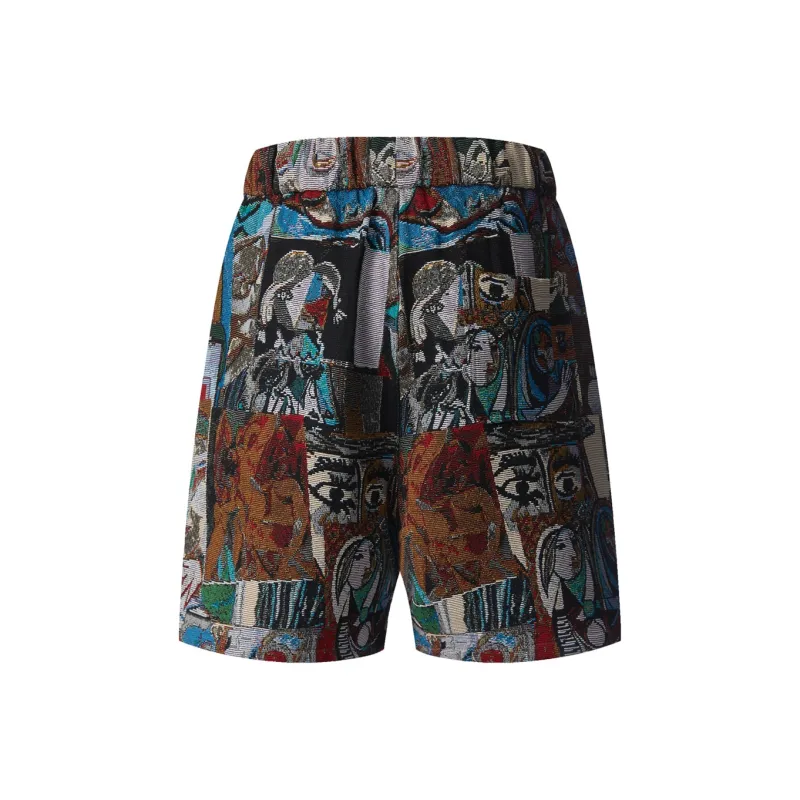 MESUCA Casual Shorts Unisex Roman Brown-1